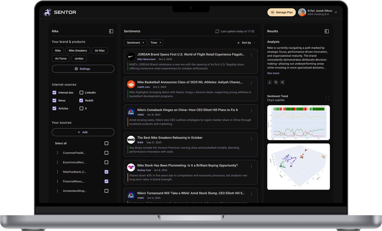 Sentor Dashboard Preview
